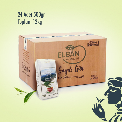 Sayılı Gün Rize Siyah Mayıs Çay 1000gr X 12 Adet (1 Koli)
